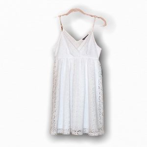 EXPRESS White Crotchet Sundress S